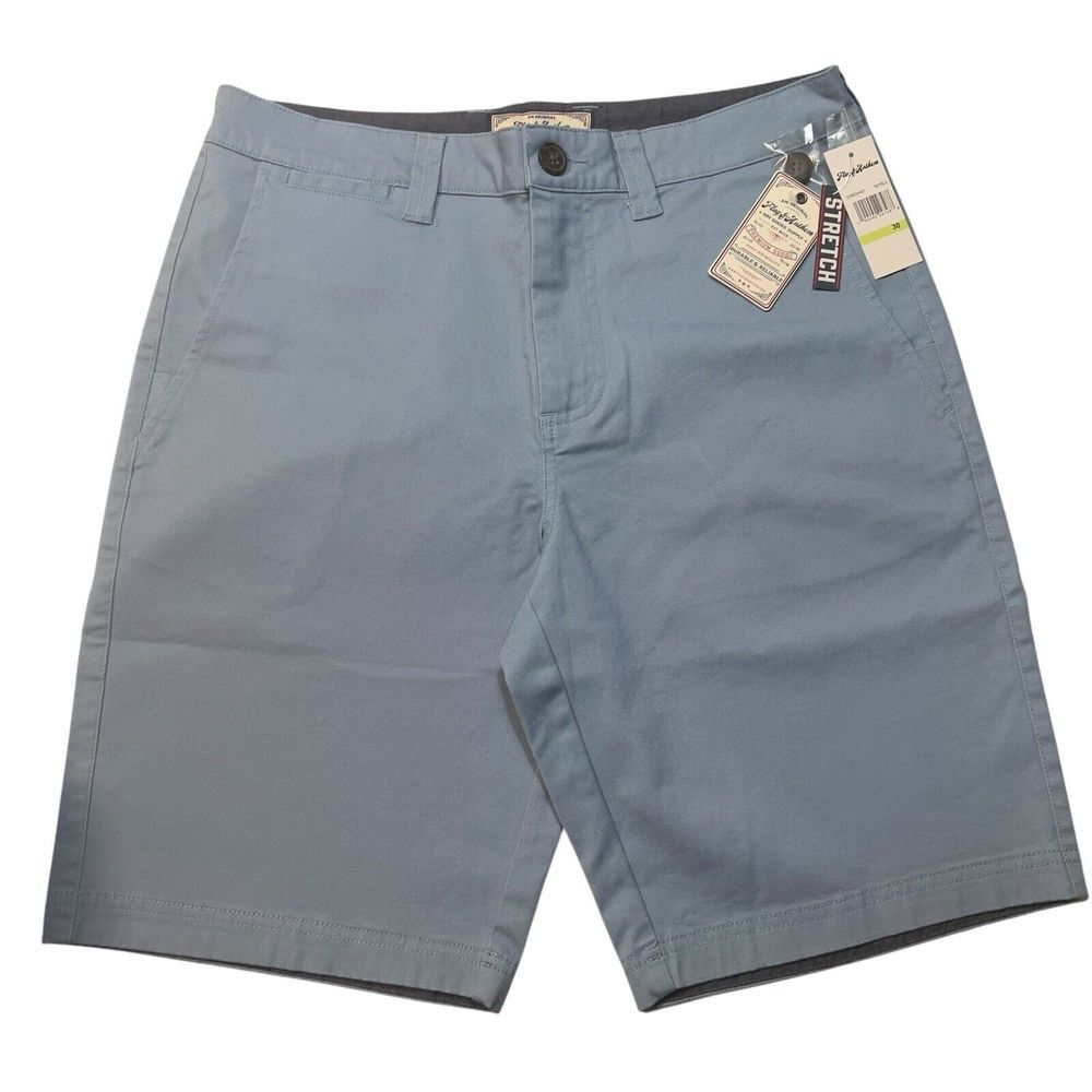 Flag & Anthem MEMPHIS Stretch Size 30 Short 10" Inseam 32W Straight Relaxed Blue